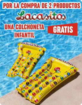Colchoneta de regalo al comprar 2 productos Lacasitos o Conguitos